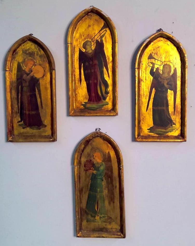 Set of Four Italian Renaissance-Style Musical Panels (1 of 13)