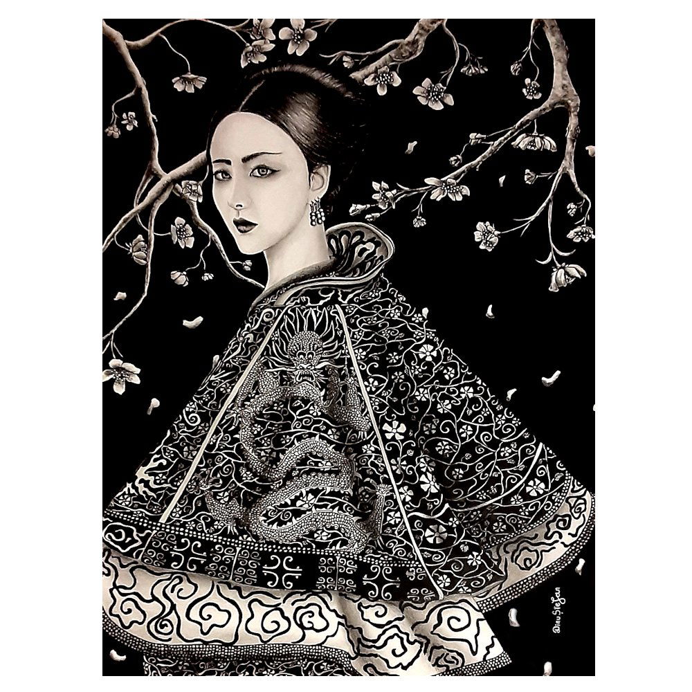 SUPERB PORTRAIT CHINESE GIRL BY STEFAN LUCIAN DINU (1 of 5)