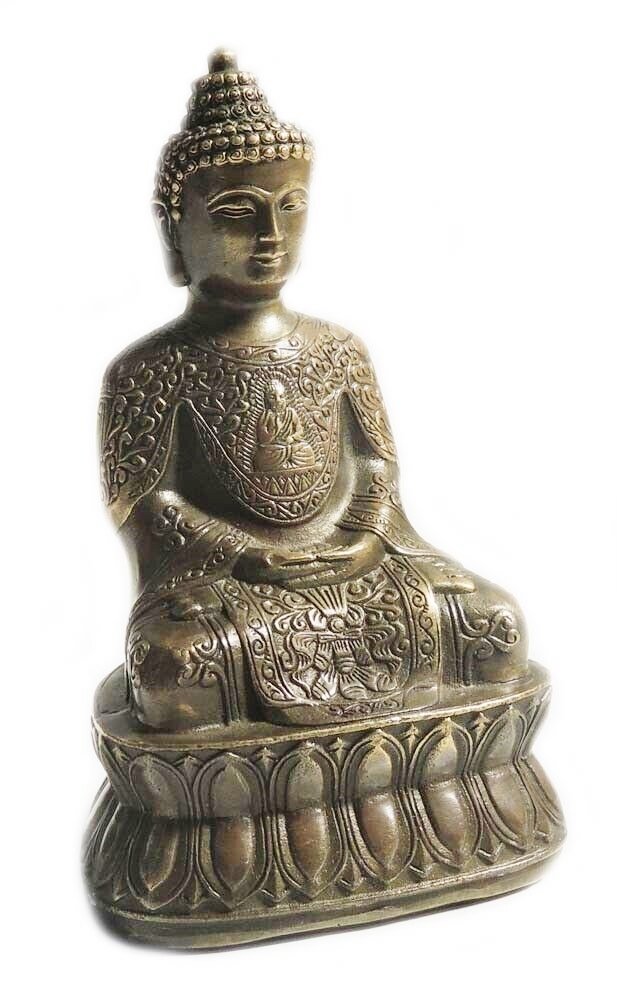 CHINESE MING XUANDE BRONZE SHAKYAMOUNI BUDDHA STATUE (1 of 8)