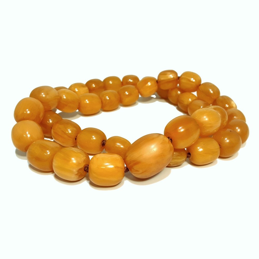 BEAUTIFUL NECKLACE BUTTERSCOTCH AMBER RESIN COMPOSITE (1 of 4)