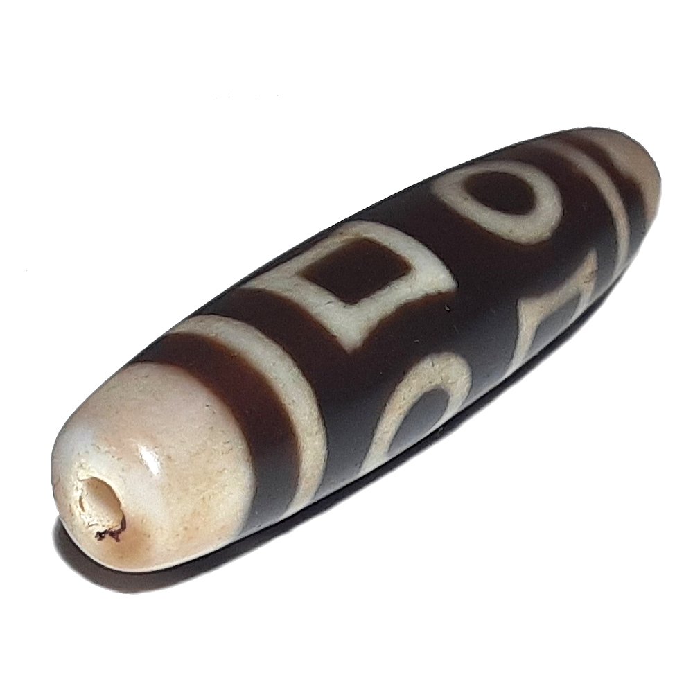 SUPERB OLD SINO TIBETAN LARGE AGATE DZI BEAD (1 of 4)