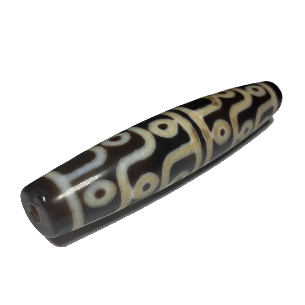 ANTIQUE FABULOUS AGATE DZI BEAD HUGE 79MM 18 EYES (1 of 4)