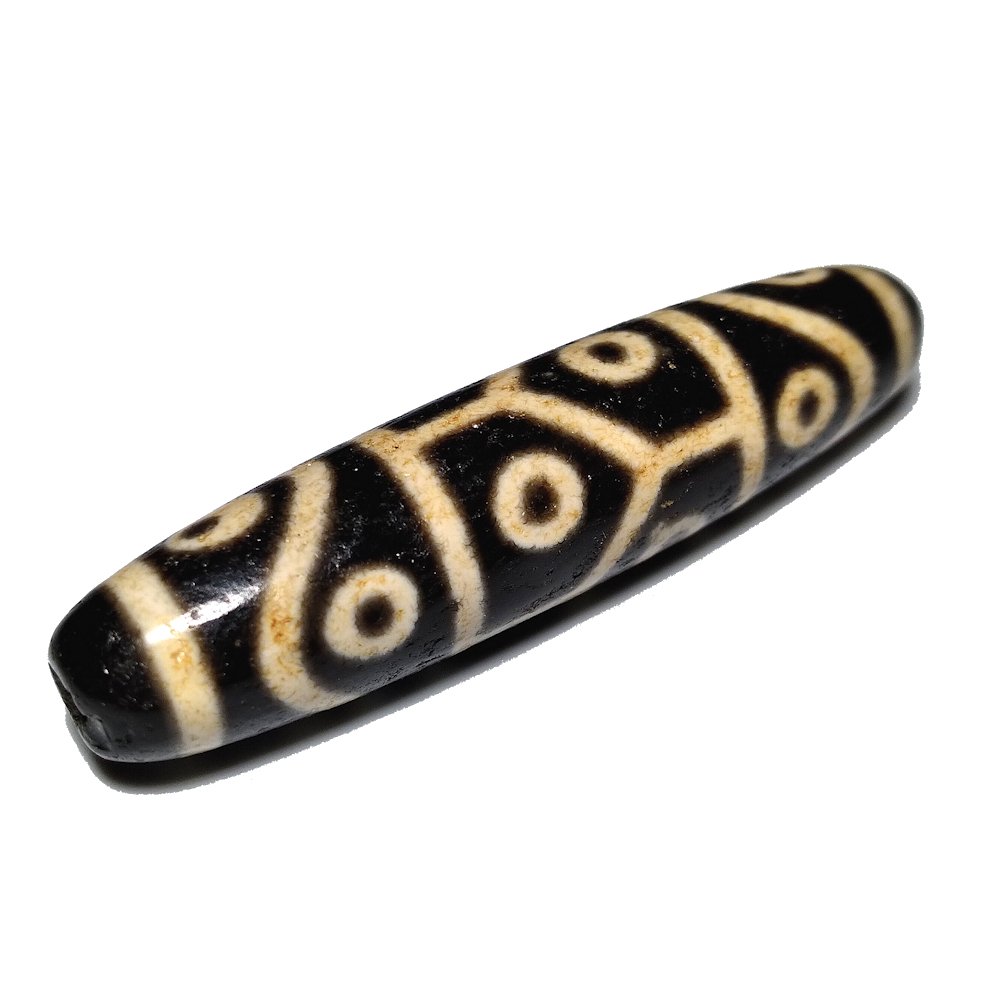 MAGNIFICENT 14 EYE TORTOISE PATTERN  AGATE OLD DZI BEAD (1 of 4)
