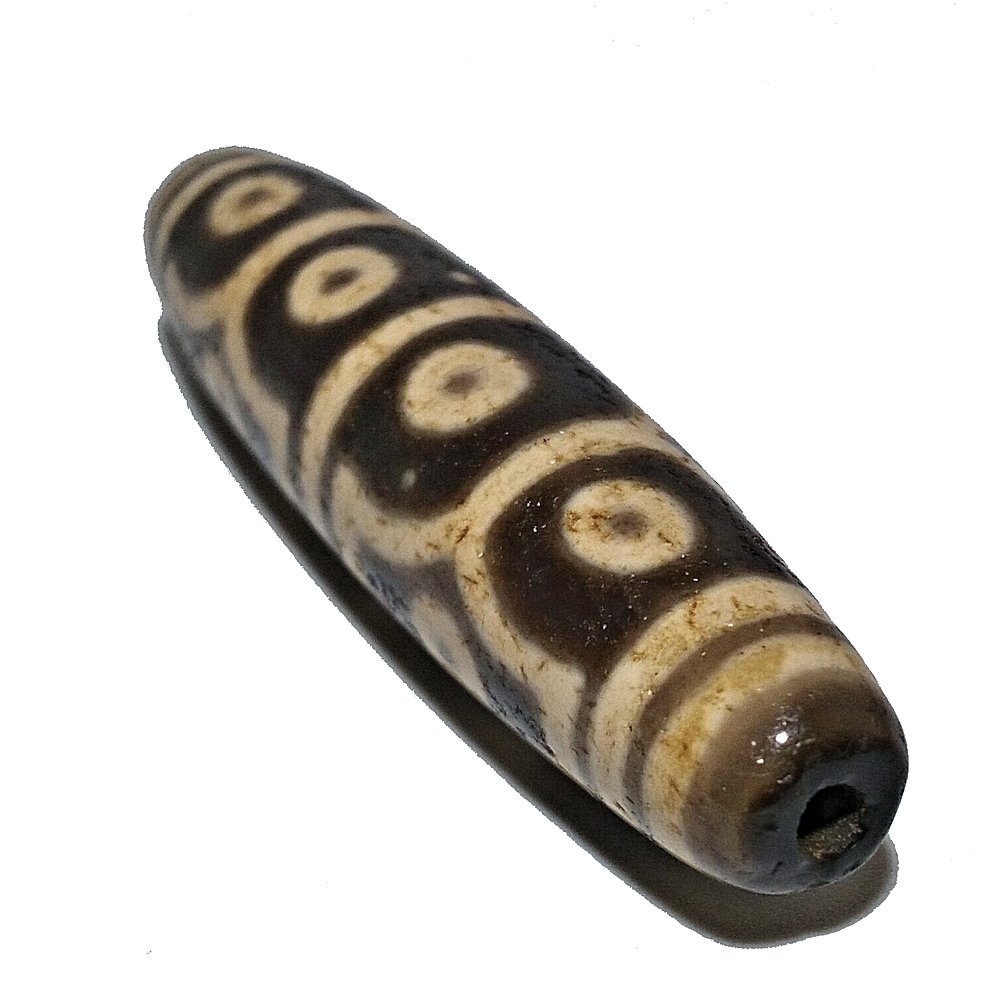 SUPERB 12 EYE TIBETAN AGATE DZI BEAD 57MM (1 of 4)