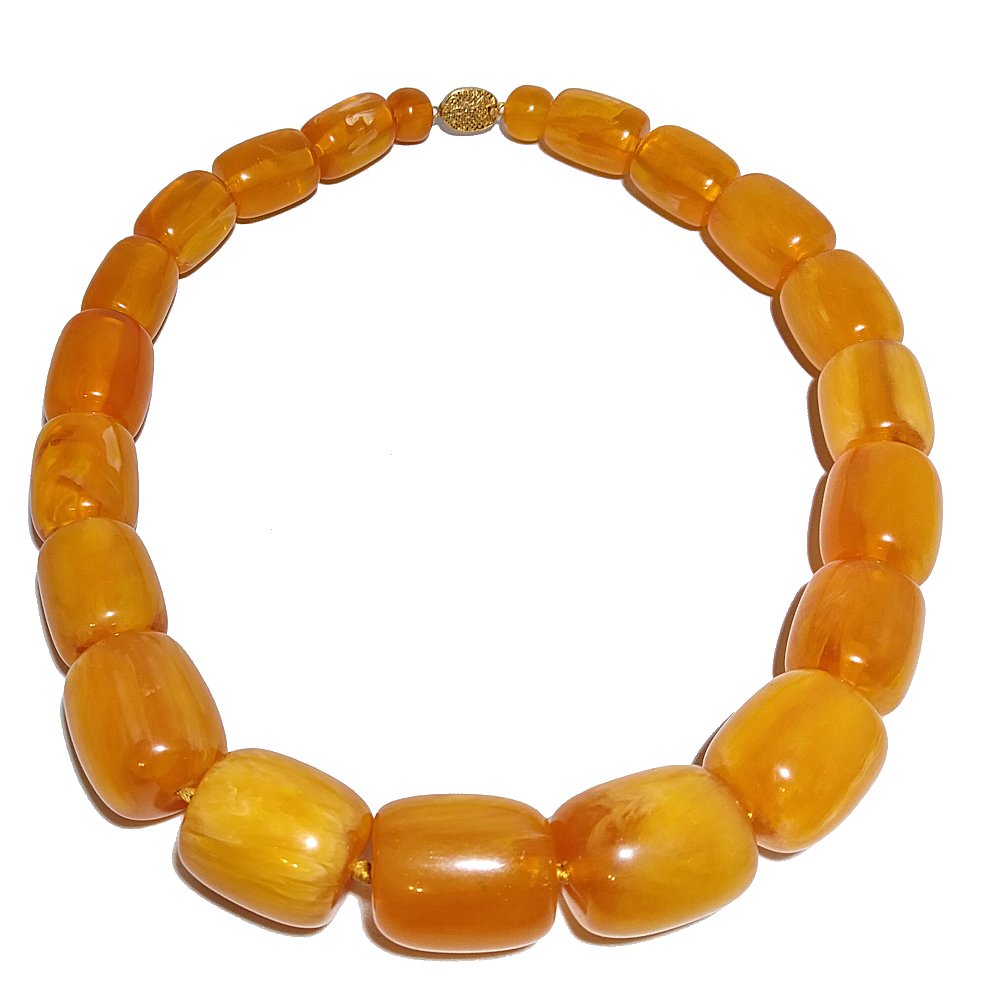 CHINESE BUTTERSCOTCH AMBER RESIN COMPOSITE BEADS (1 of 5)