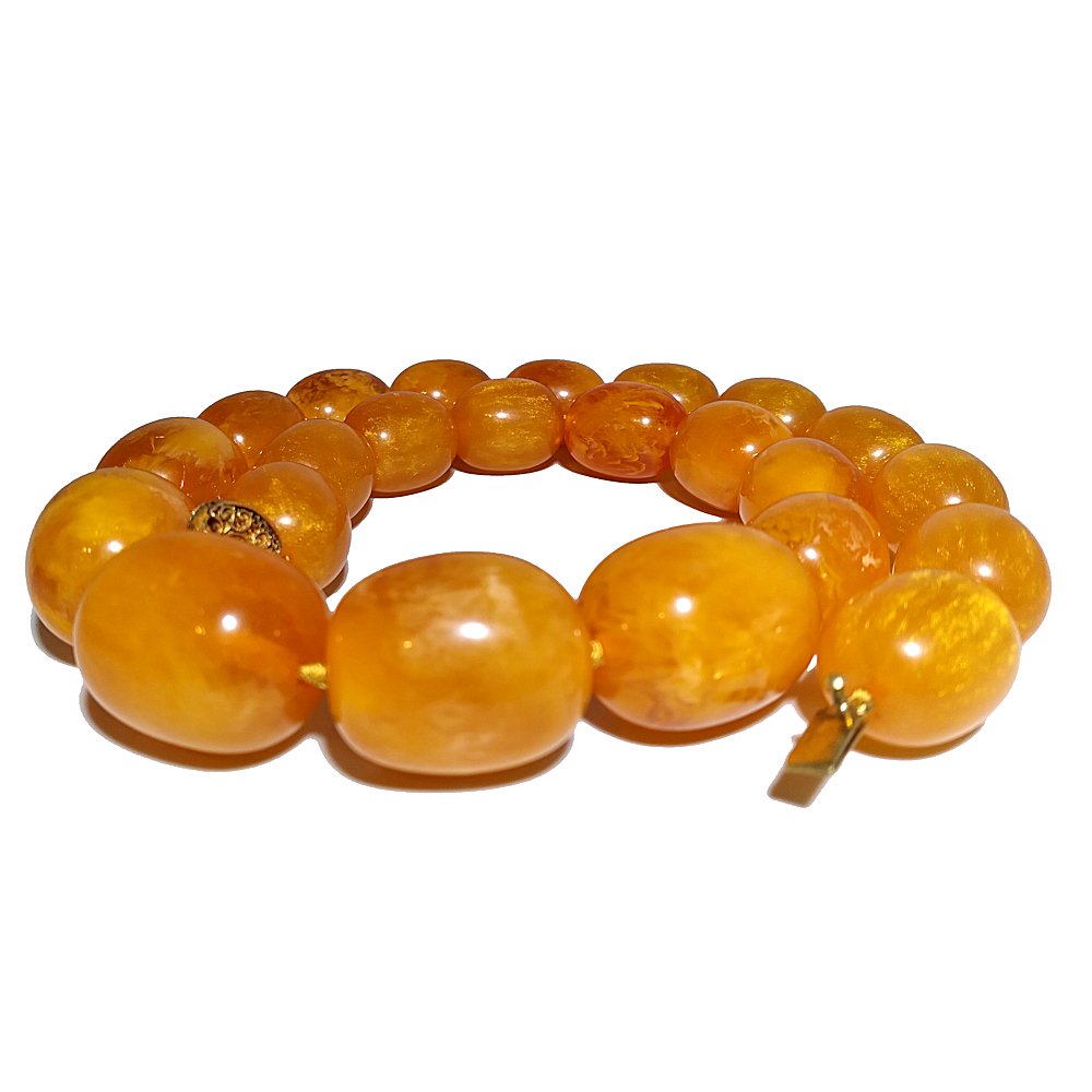 CHINESE BUTTERSCOTCH AMBER RESIN COMPOSITE BEADS (1 of 4)