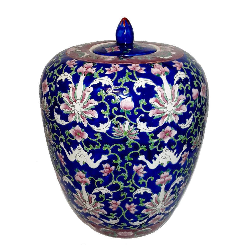 SUPERB TONGZHI QING PERIOD FAMILLE ROSE COVERED JAR (1 of 5)