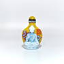 FABULOUS PEKING GLASS SNUFF BOTTLE BUDDHA & GUANYIN