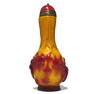 BEAUTIFUL MINIATURE SNUFF BOTTLE PEKING GLASS CARP