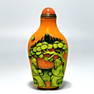 OUTSTANDING PEKING GLASS SNUFF BOTTLE ELDERS PINE TREE