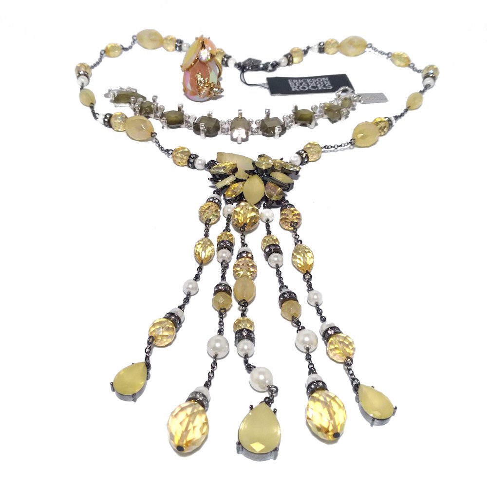 EXQUISITE ERICKSON BEAMON ROCKS NECKLACE, RING BRACELET (1 of 7)