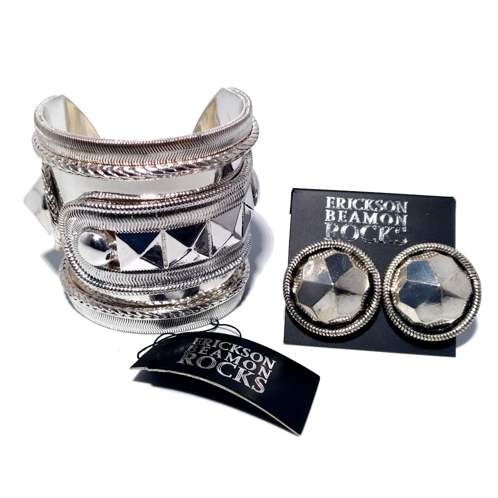 ERICKSON BEAMON ROCKS CUFF BRACELET & EARRINGS (1 of 6)