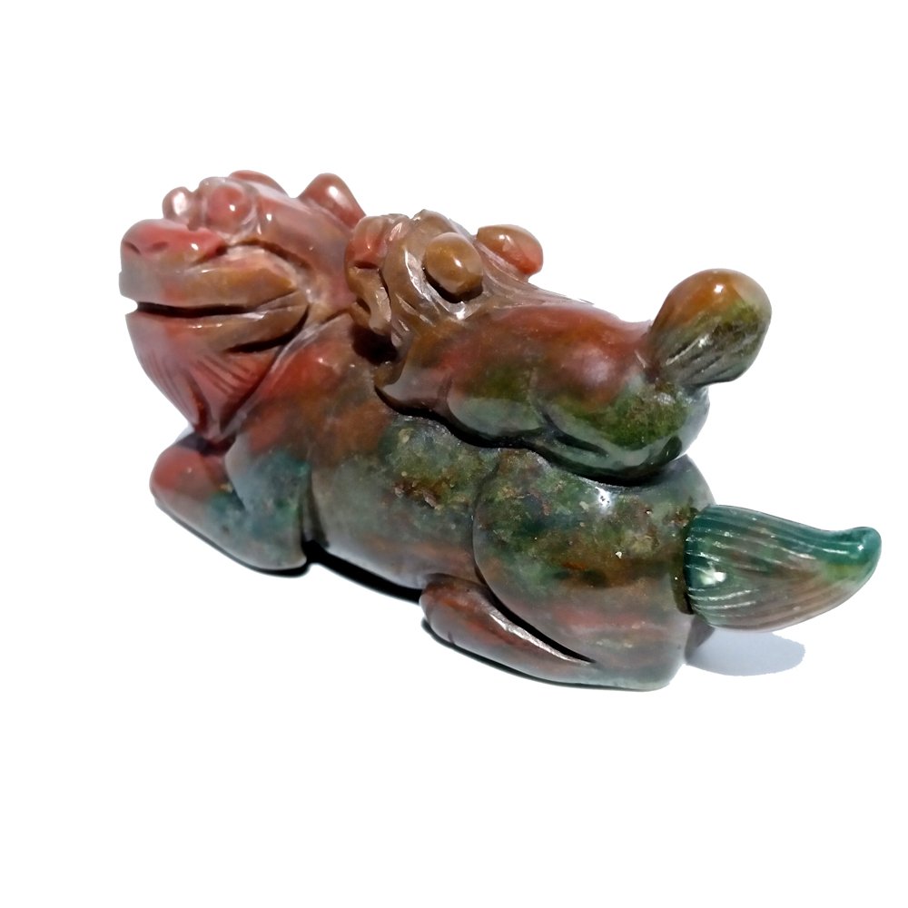 GREAT CHINESE JADE SNUFF BOTTLE 19TH C FOO LION AND CUB (1 of 7)