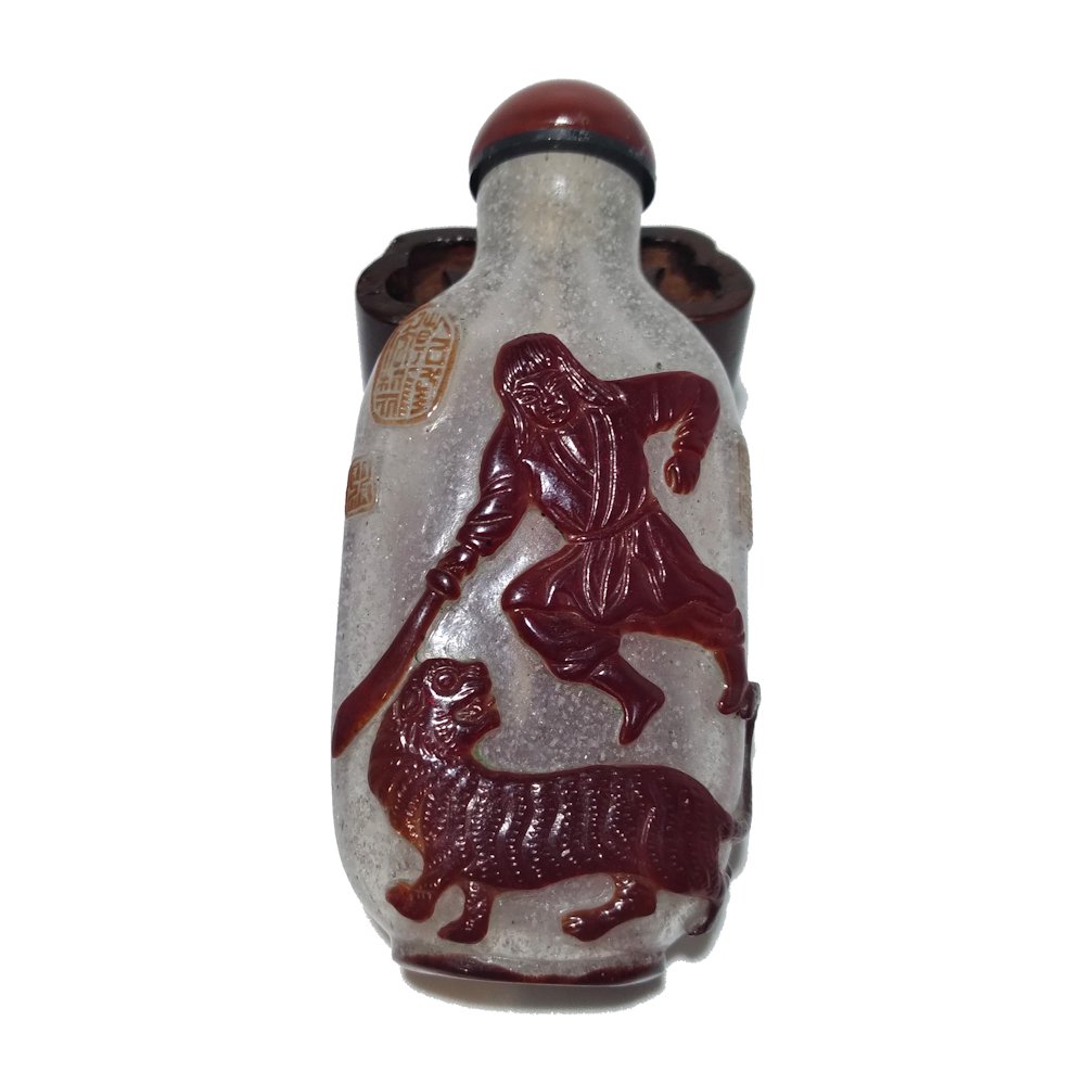 VERY RARE CHINESE SNUFF BOTTLE 18-19C YANGZHOU SCHOOL (1 of 12)