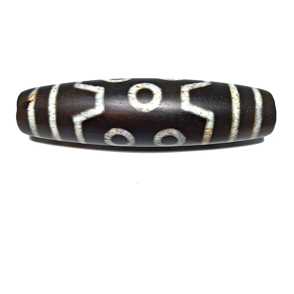 MASSIVE SINO TIBETAN AGATE DZI BEAD 7 EYES 90MM (1 of 6)