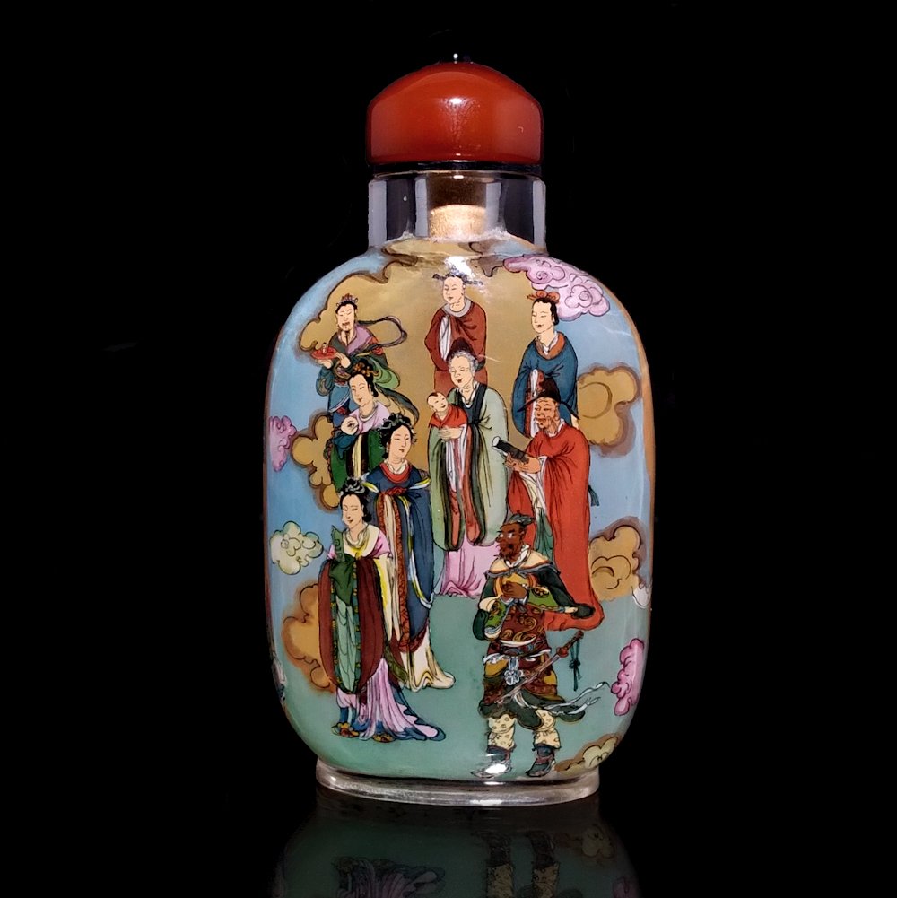 SUPERB INSIDE PAINTED SNUFF BOTTLE BY DONG JIANG (1 of 8)