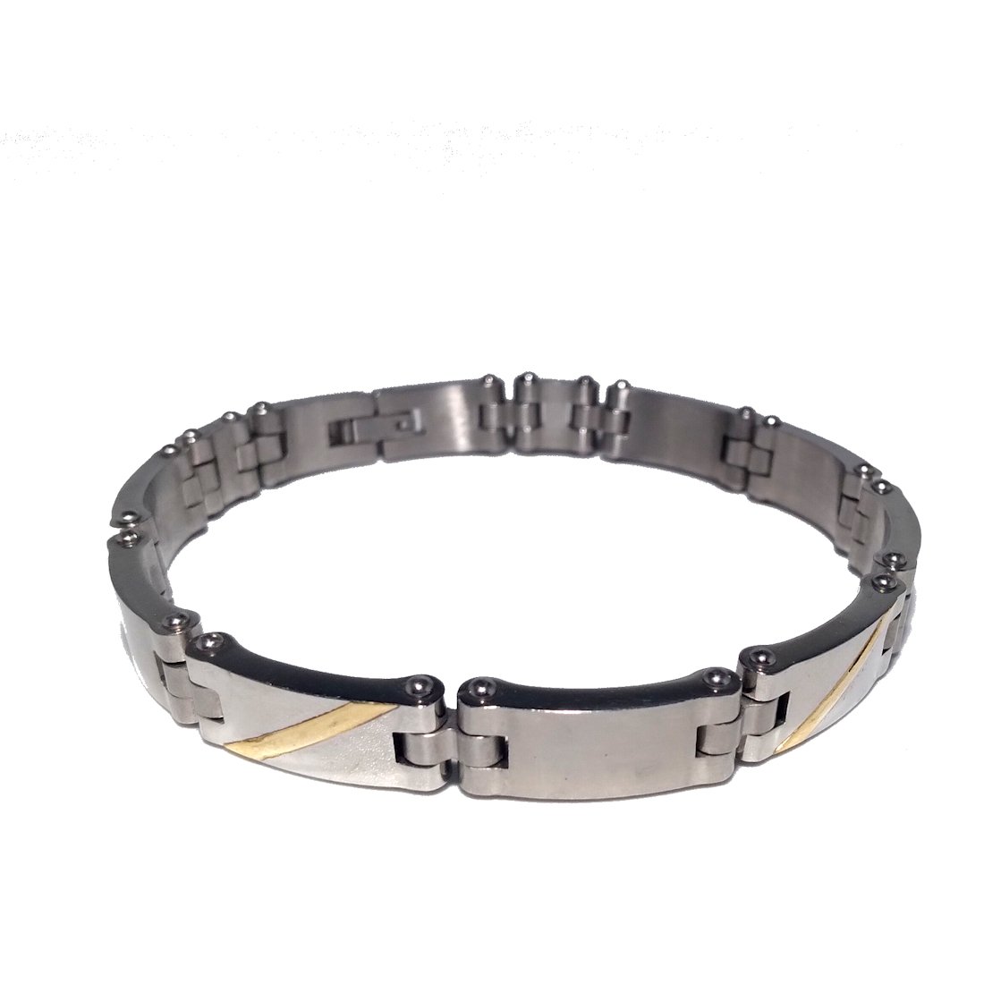 A BEAUTIFUL BRACELET S.STEEL + 14K (1 of 7)