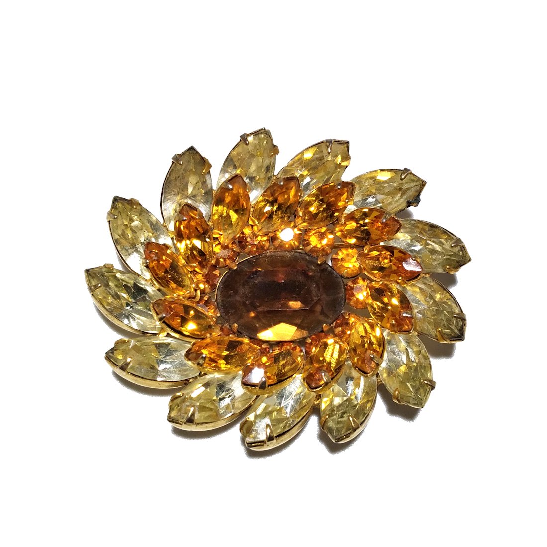 STUNNING SIGNED KRAMER NY VINTAGE RHINESTONE BROOCH (1 of 5)