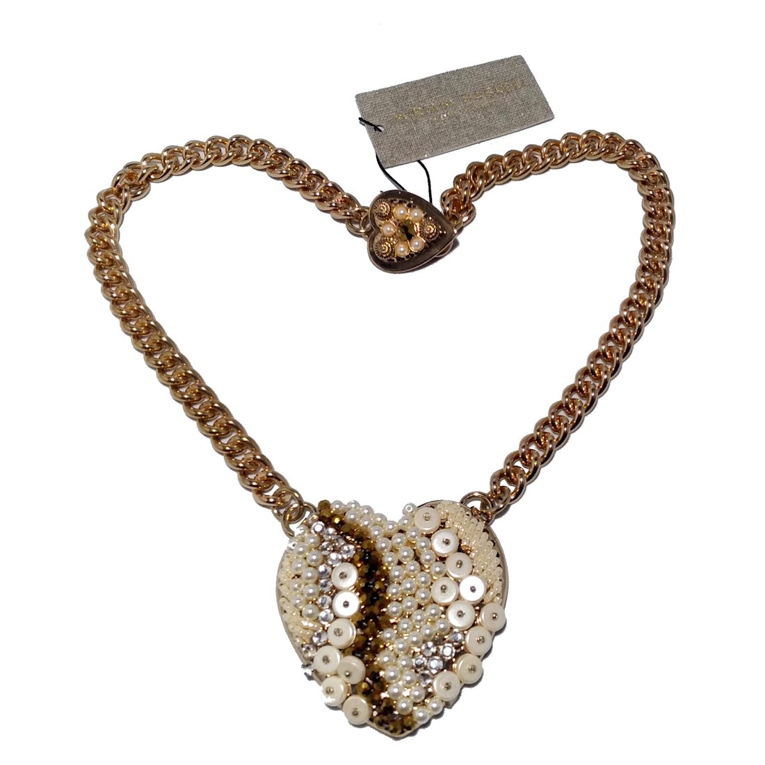 A BEAUTIFUL MIRIAM HASKELL HEART NECKLACE (1 of 4)