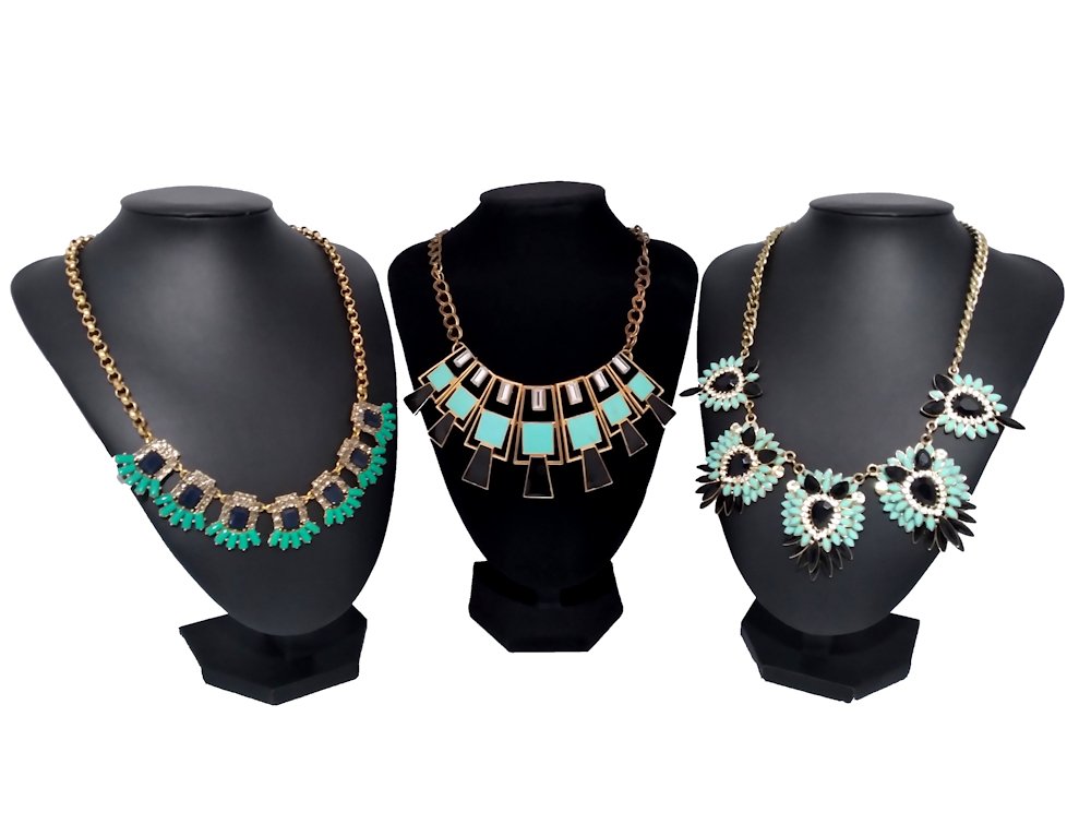 COSTUME JEWELRY LOT 3 NECKLACES, ONE J. CREW (1 of 5)
