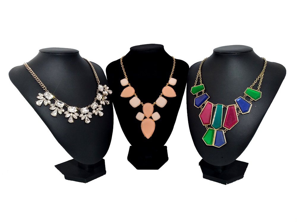 COSTUME JEWELRY LOT 3 DESIGNER NECKLACES KATE SPADE, LOFT ANN TAYLOR (1 of 5)