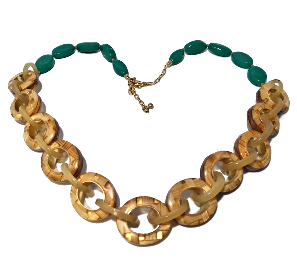 A STUNNING LARGE CHICO'S NECKLACE COSTUME JEWELRY (1 of 4)