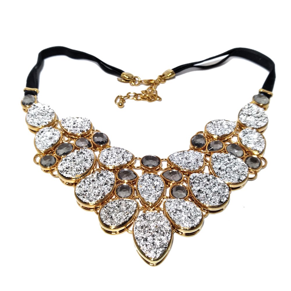 A STUNNING JOAN RIVERS NECKLACE RHINESTONE COSTUME JEWELRY (1 of 5)