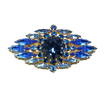 A BEAUTIFUL VINTAGE BLUE BROOCH AUSTRIA