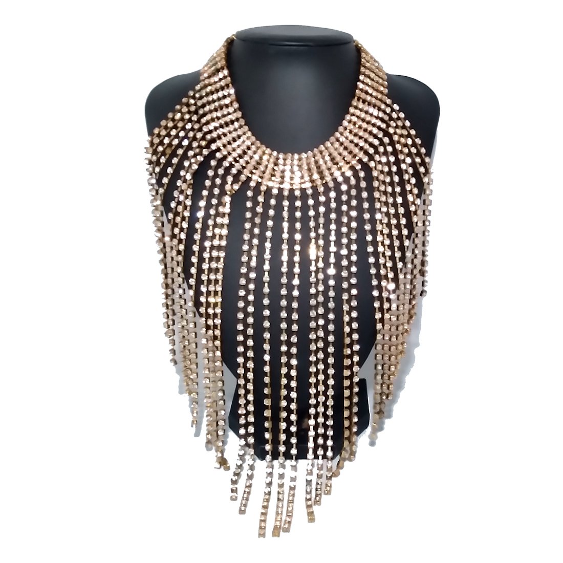 A FABULOUS VINTAGE RHINESTONE CHOKER NECKLACE, COSTUME JEWELRY: THIS BEAUTY IS 15 INCHES WITH EXTENSION, A LOVELY PIECE. WE COMBINE SHIPPING.