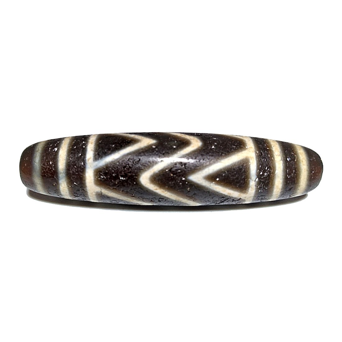 FINE SINO TIBETAN AGATE DZI BEAD WATER PATTERN 57MM (1 of 4)