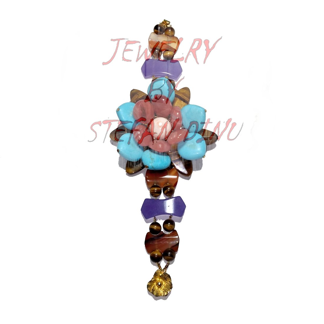 A FABULOUS ORIGINAL BRACELET GEMSTONE JEWELRY BY DESIGNER STEFAN DINU (1 of 4)