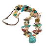 AN IMPRESSIVE LARGE VINTAGE SOUTHWESTERN FETISH NECKLACE