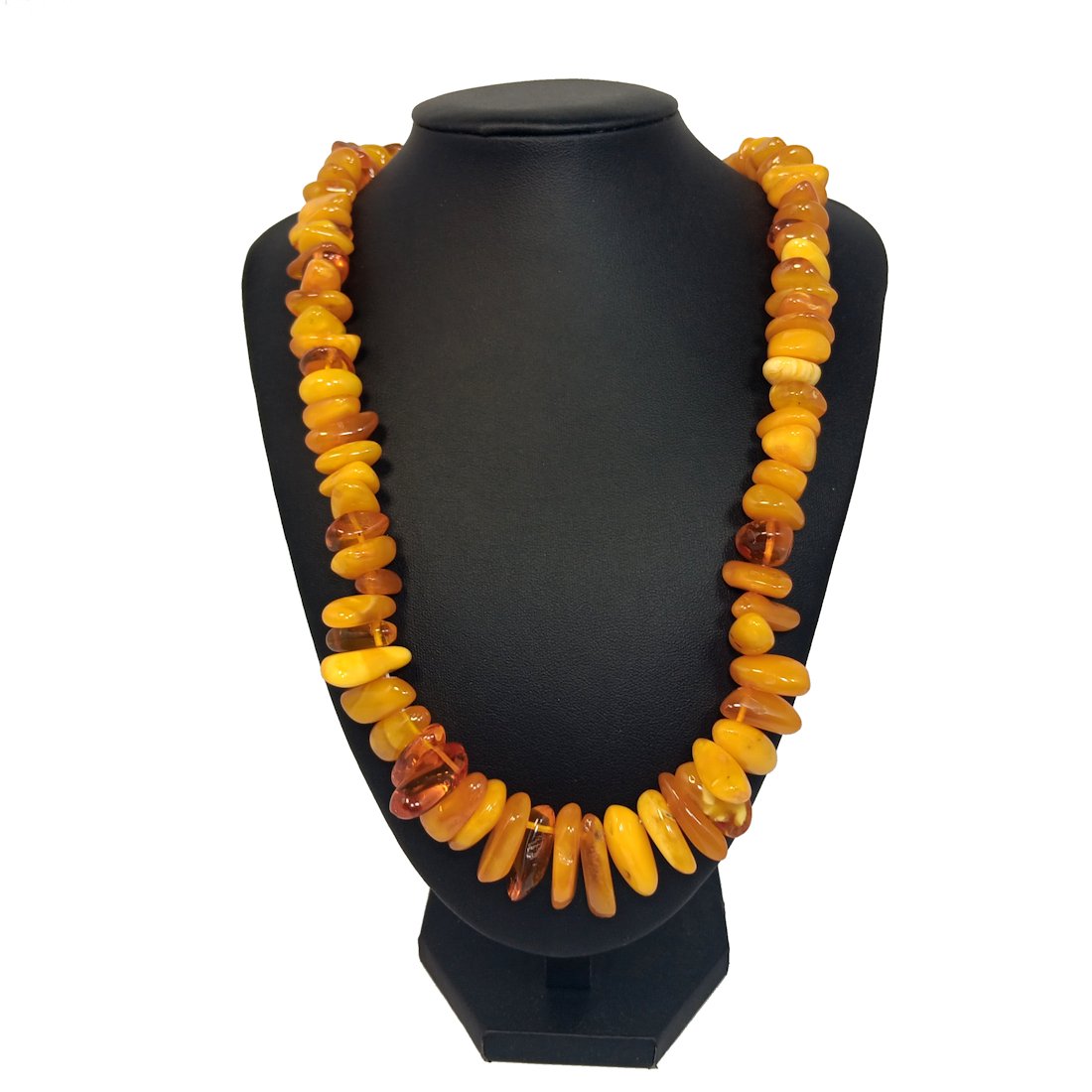 A DELICIOUS NATURAL BALTIC BUTTERSCOTCH AMBER NECKLACE 78G: THIS DELICIOUS AMBER NECKLACE IS GLOWING! IT IS NATURAL BALTIC BUTTERSCOTCH AMBER AND IT WEIGHS 78 GRAMS. THE NECKLACE IS 24" LONG. WE PROVIDE IN-HOUSE SHIPPING.