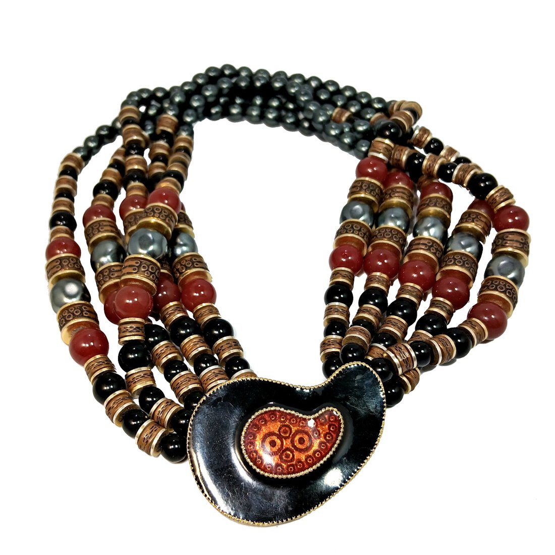 A STUNNING STATEMENT NECKLACE ATTRIBUTED  TO DESIGNER MASHA ARCHER (1 of 3)