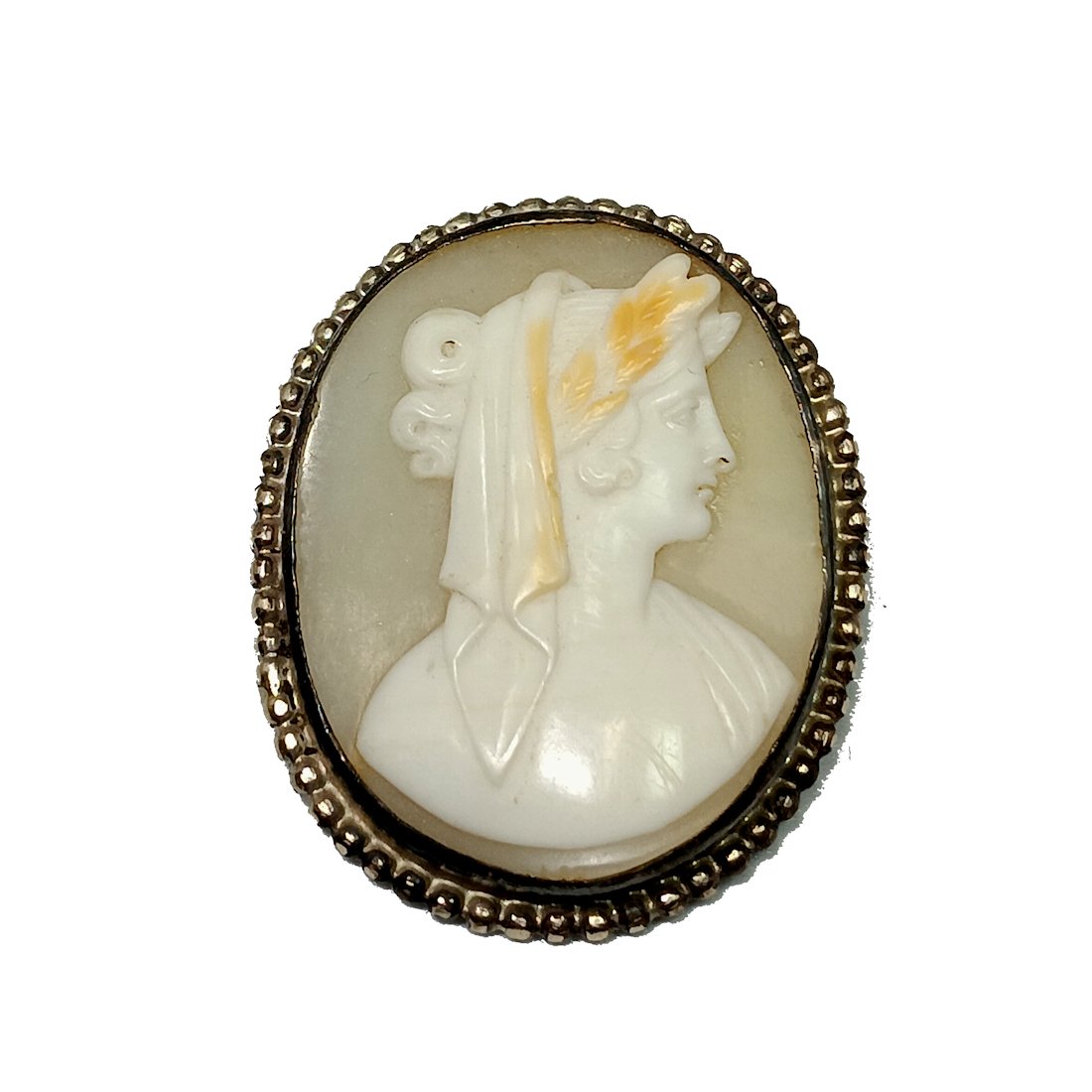 A FINE ANTIQUE SHELL CAMEO HERA (1 of 6)