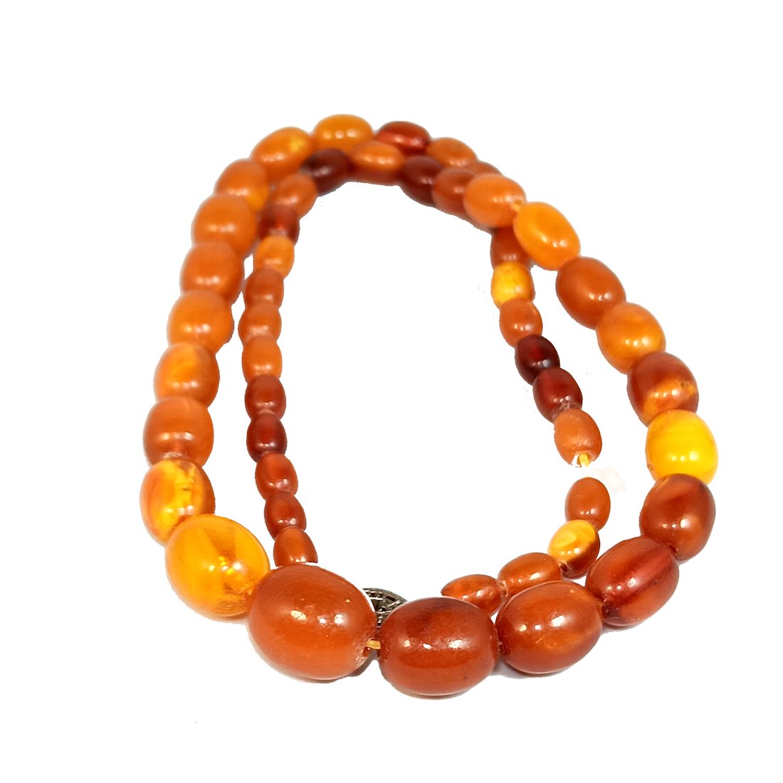 SUPERB ANTIQUE NATURAL BALTIC BUTTERSCOTCH AMBER NECKLACE 21 INCHES 27 GR (1 of 4)