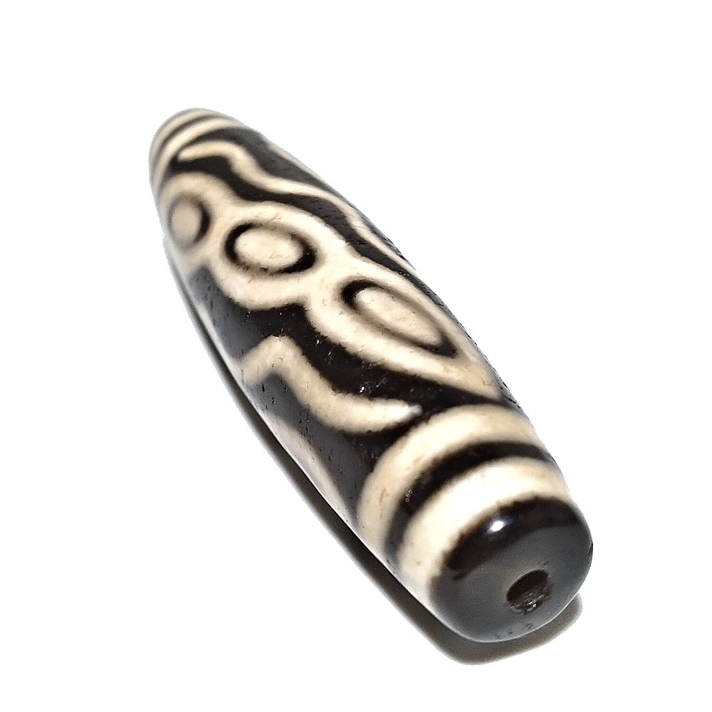 A FABULOUS SINO TIBETAN DZI BEAD 9 PHOENIX EYES 57MM (1 of 5)