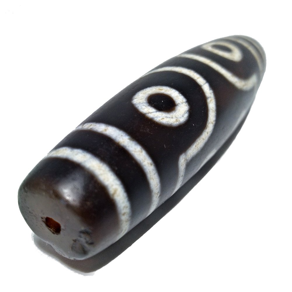 A FABULOUS  MASSIVE SINO TIBETAN AGATE DZI BEAD 7 EYES 88mm (1 of 6)