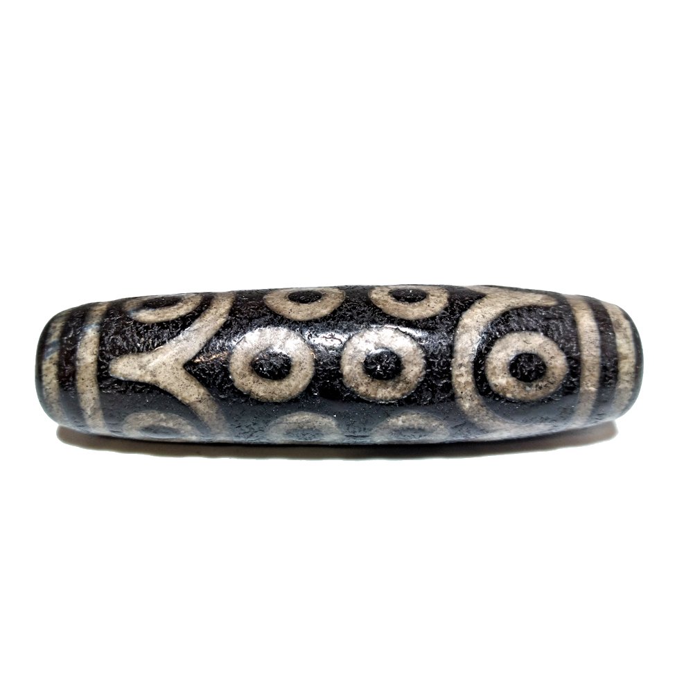 MASSIVE TIBETAN AGATE DZI BEAD 18 EYES 70MM (1 of 5)