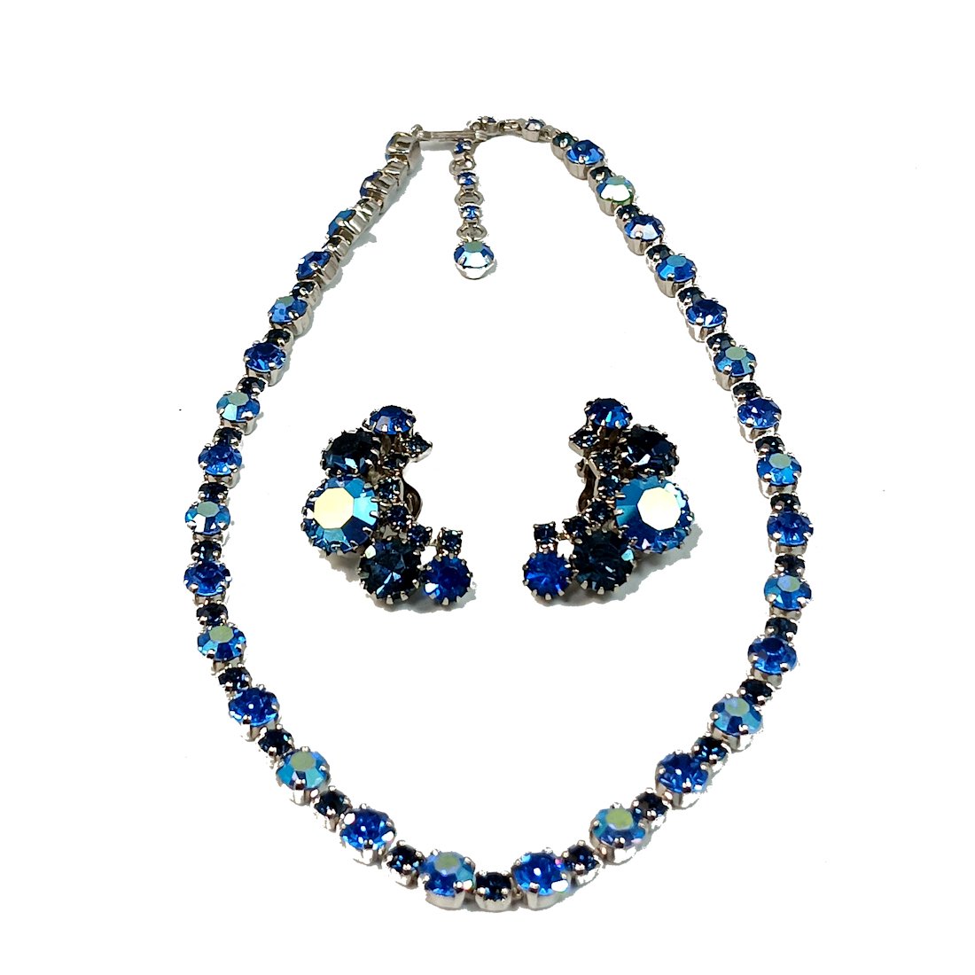 SCHREINER VINTAGE NECKLACE MID CENTURY WITH EARRINGS (1 of 3)