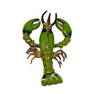 A 1930S FIGURAL TREMBLER BROOCH LOBSTER