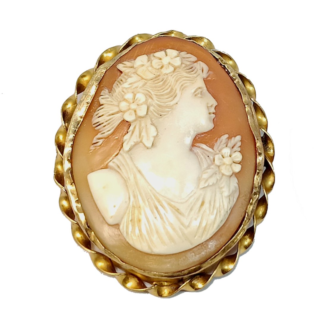 A LARGE AND WELL CARVED ANTIQUE SHELL CAMEO (1 of 4)