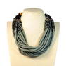 A WONDERFUL MASSIVE MASHA ARCHER BIB COLLAR NECKLACE 20"