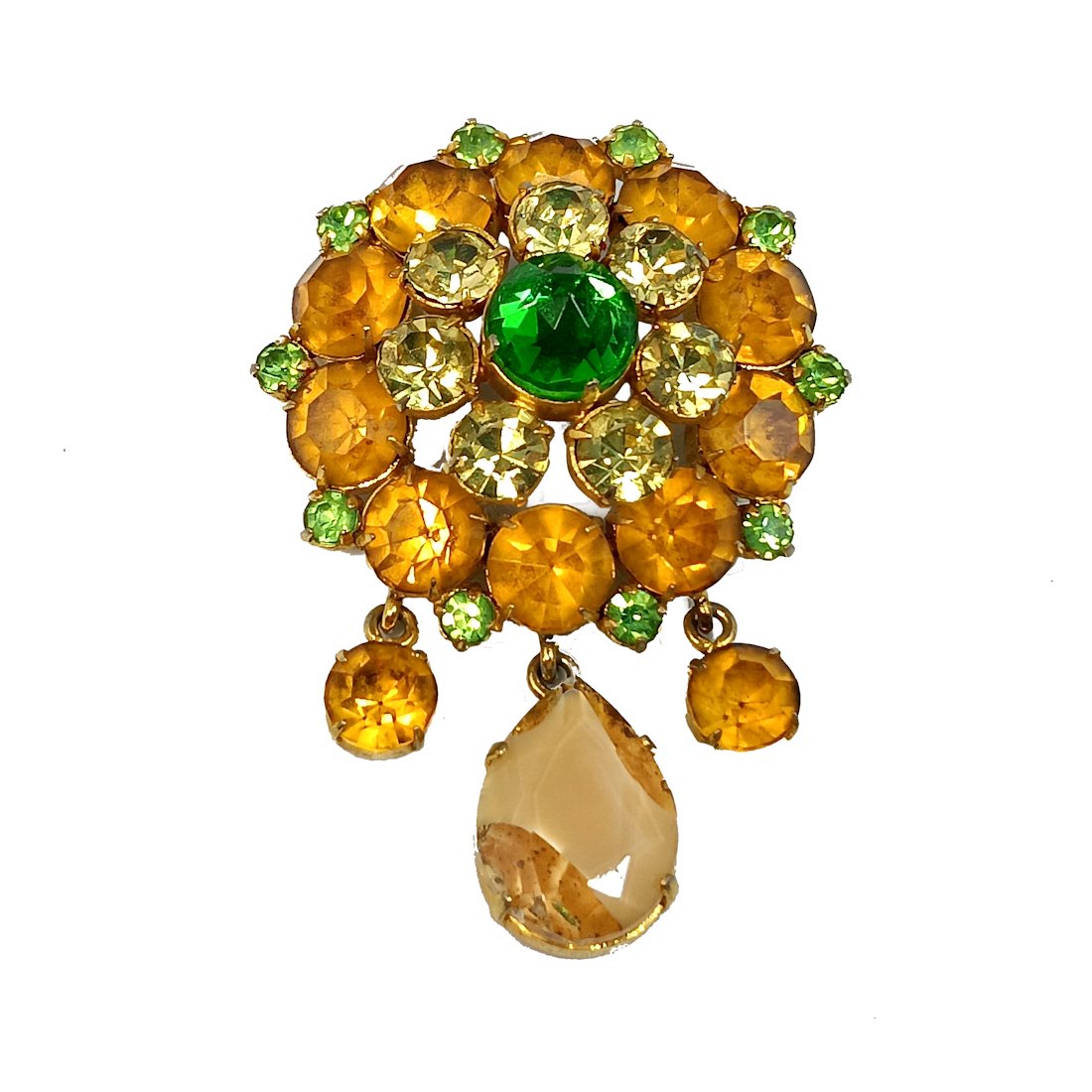 A BEAUTIFUL VINTAGE RHINESTONE AUSTRIAN BROOCH (1 of 3)