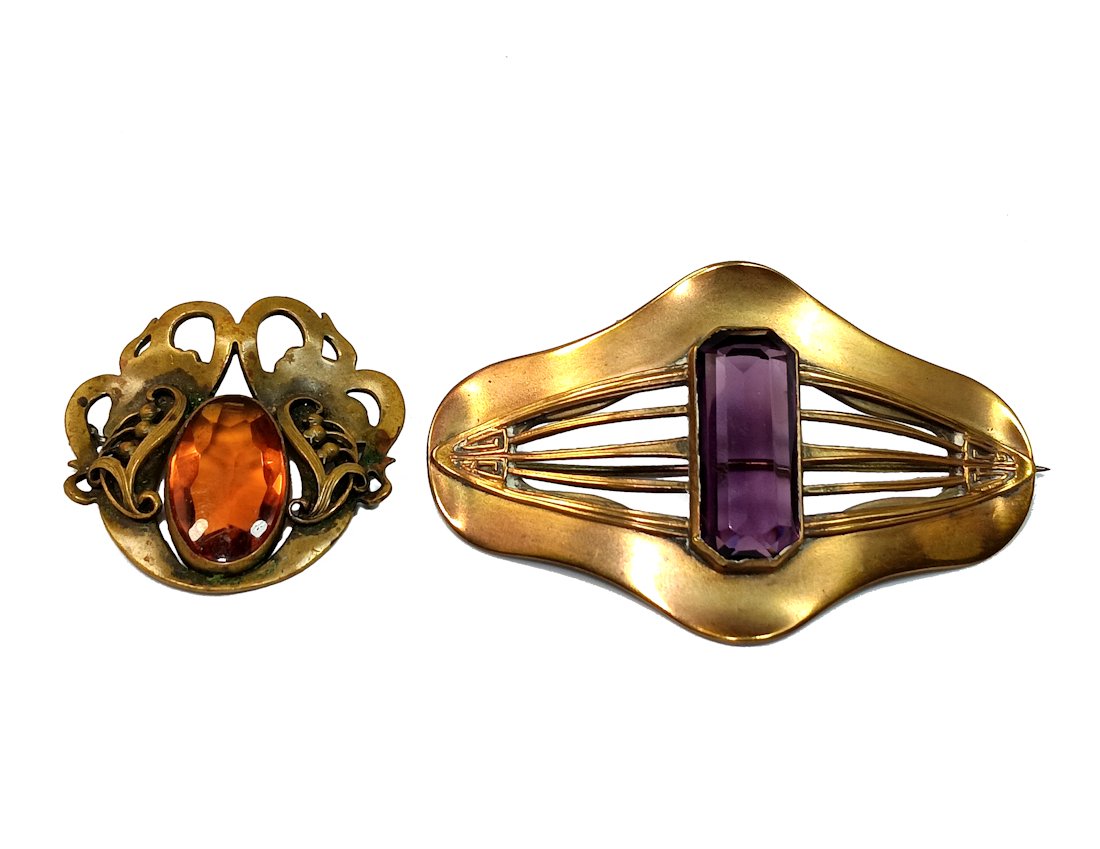 A LOT OF TWO BEAUTIFUL EDWARDIAN ANTIQUE SASH PINS (1 of 4)