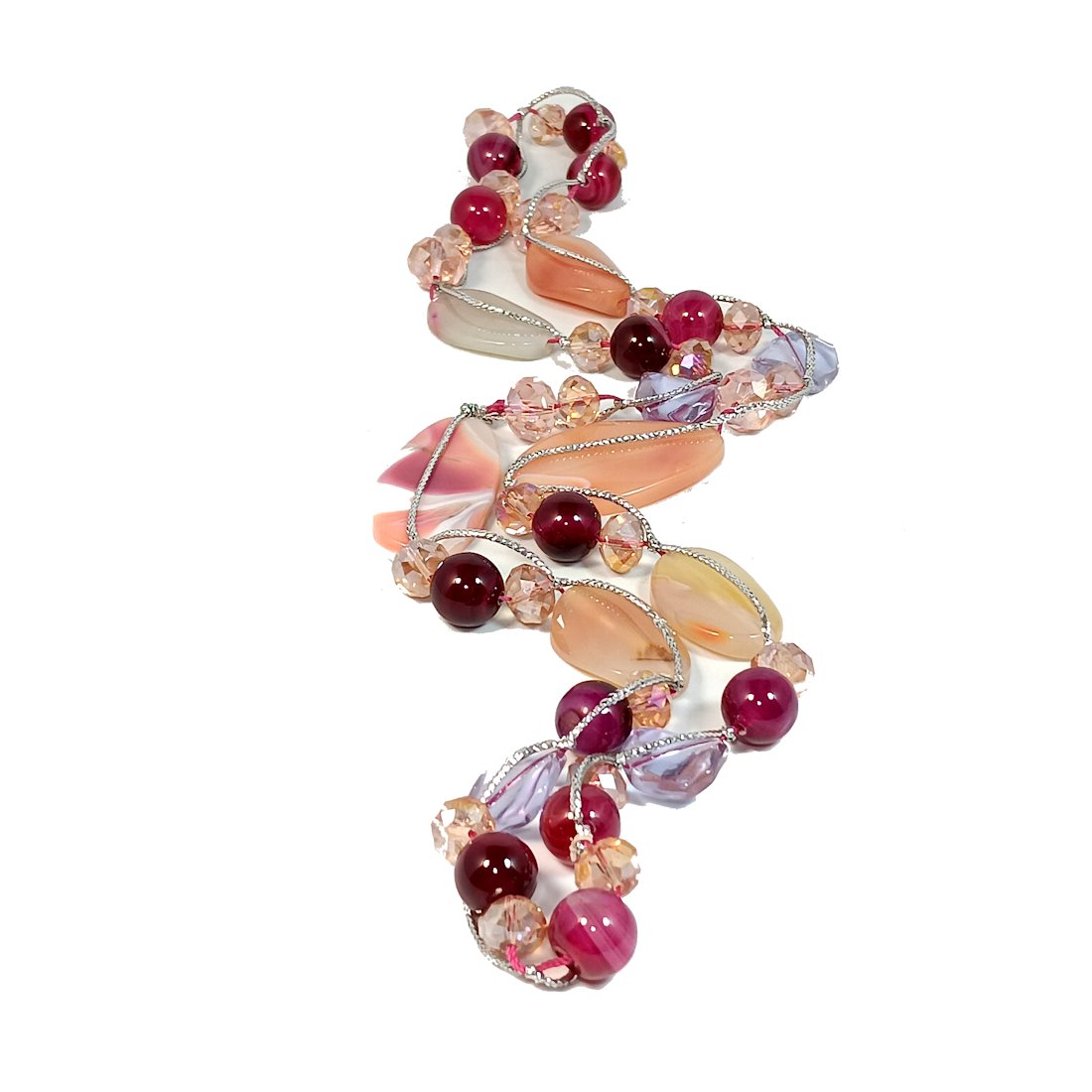 A SUPERB LARGE MULTI GEMSTONE NECKLACE 33" (1 of 4)