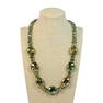 A GORGEOUS NECKLACE STRAND OF LARGE CRYSTAL BEADS 19" 95 GRAMS