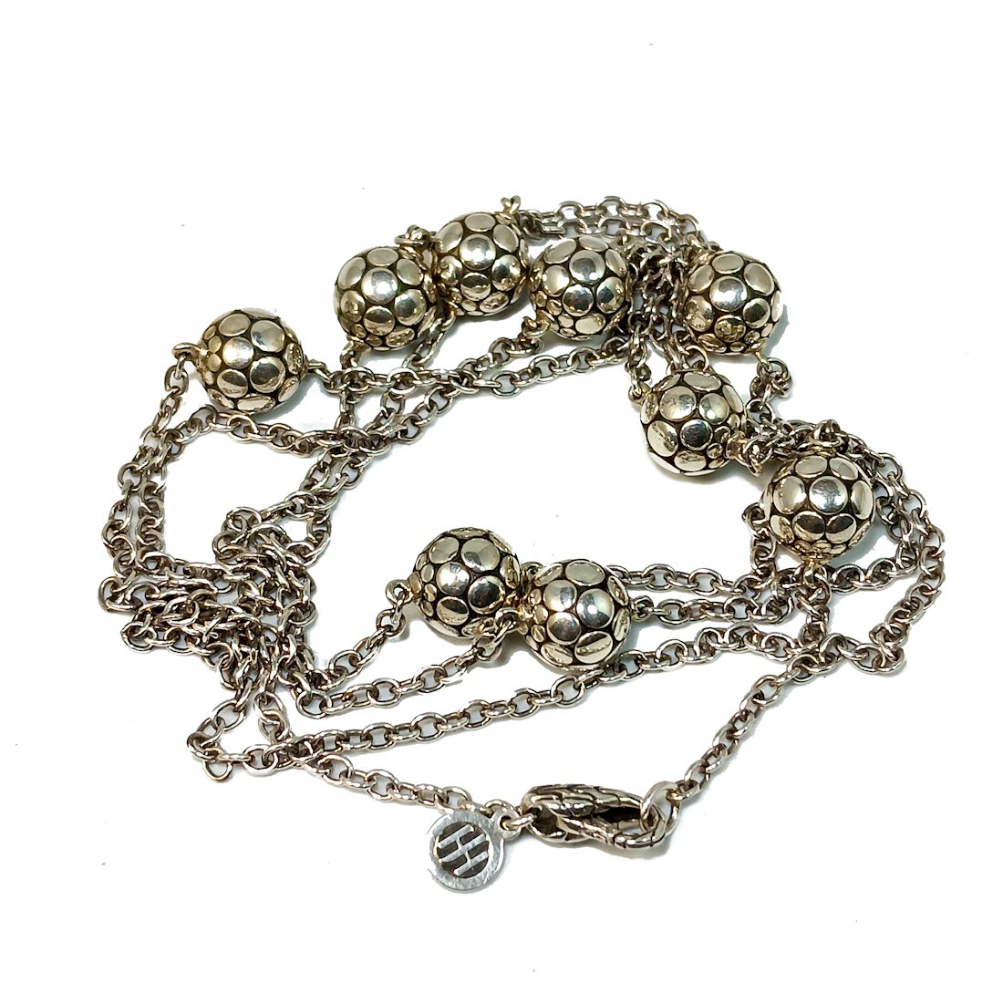 A GREAT LONG STERLING SILVER NECKLACE SIGNED JOHN HARDY (1 of 5)