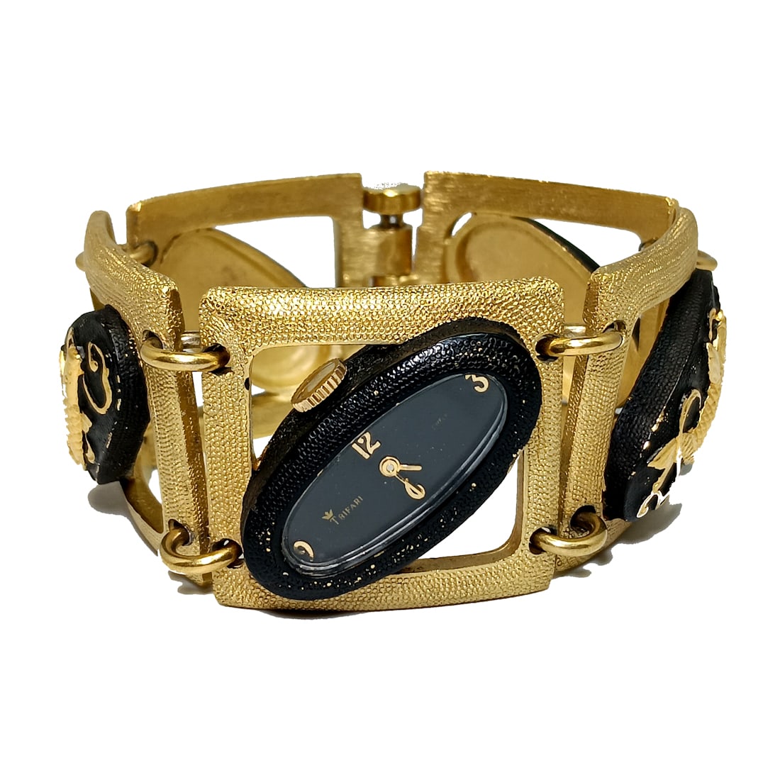 A FABULOUS TRIFARI CROWN BRACELET WATCH KOI FISH BY DIANE LOVE (1 of 7)