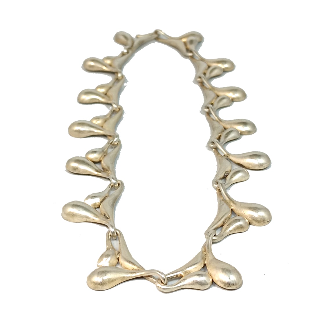 A STUNNING VINTAGE NECKLACE MODERNIST STERLING SILVER SIGNED GUMUS 7 (1 of 5)